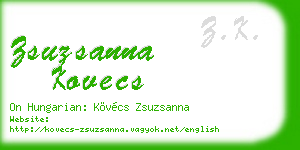 zsuzsanna kovecs business card
